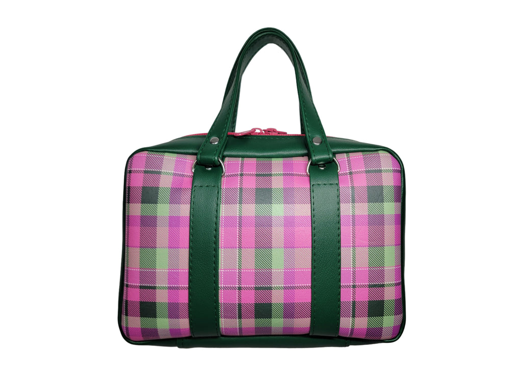 Pink & Green Plaid Bible Carrier
