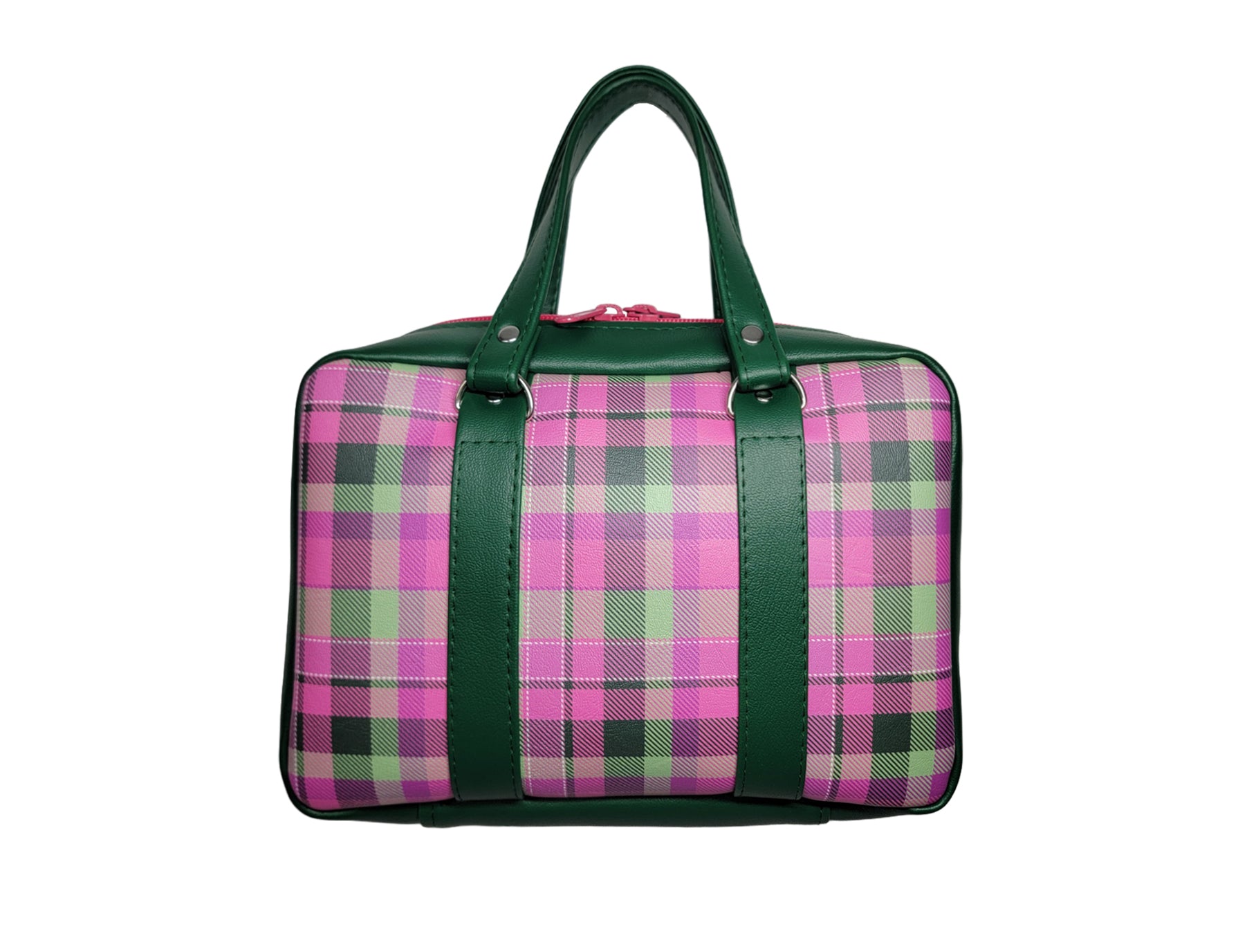 Pink & Green Plaid Bible Carrier