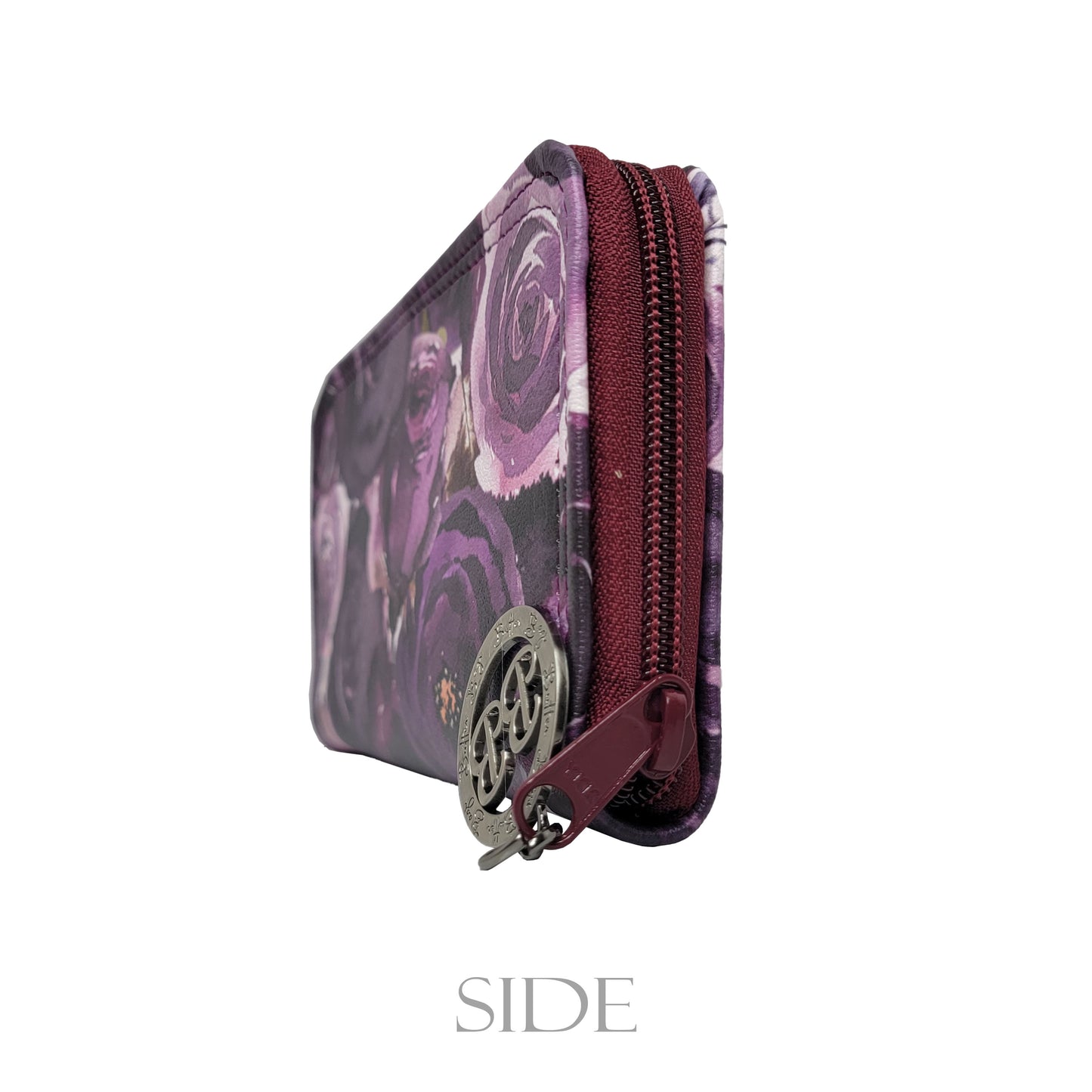 Sugar Plum Roses- Zip Around Wallet