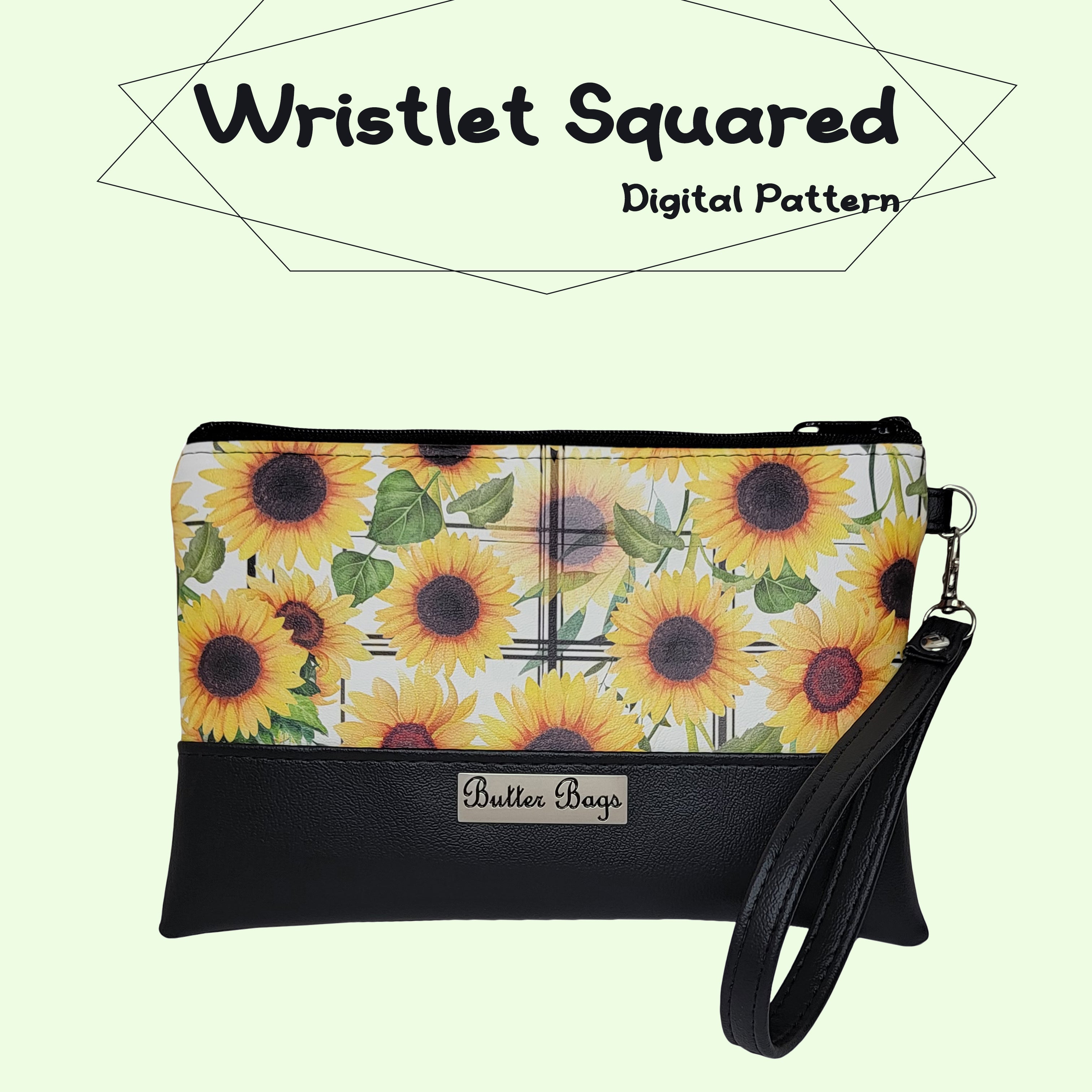 Wristlet Squared- Digital Pattern