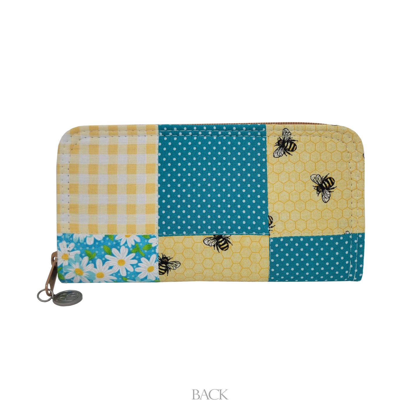 Daisy Garden (Quilted) Zip Around Wallet
