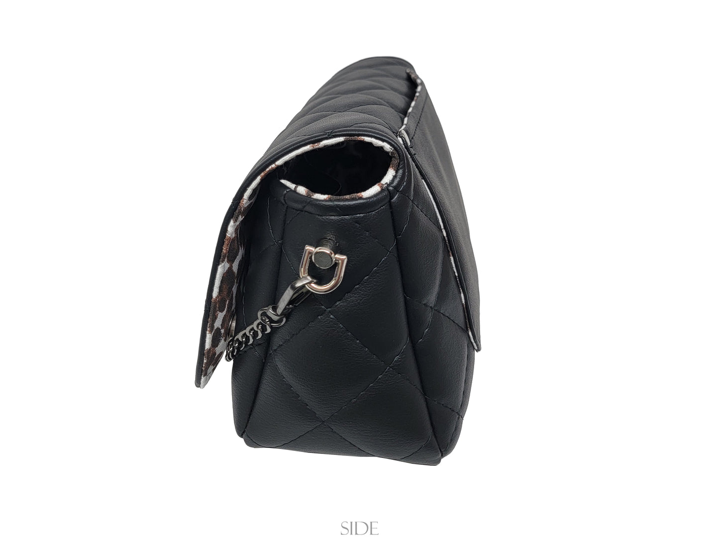 Black Quilted Crossbody