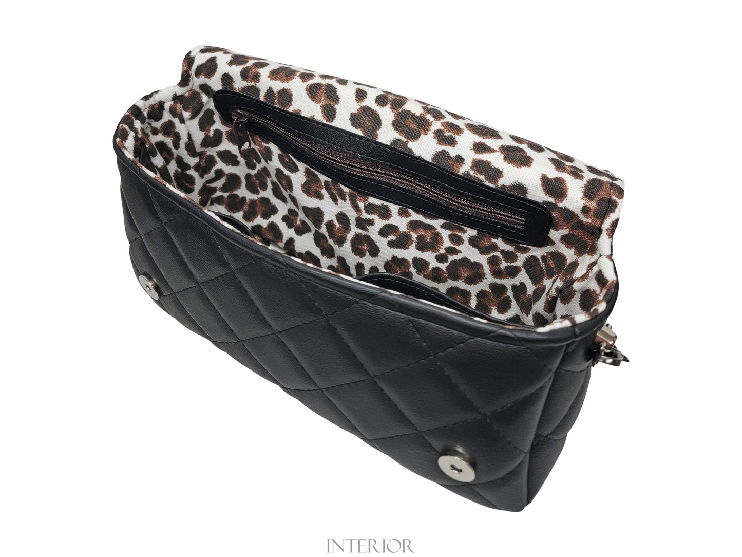 Black Quilted Crossbody