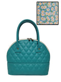 Dark Teal Quilted Tiffany
