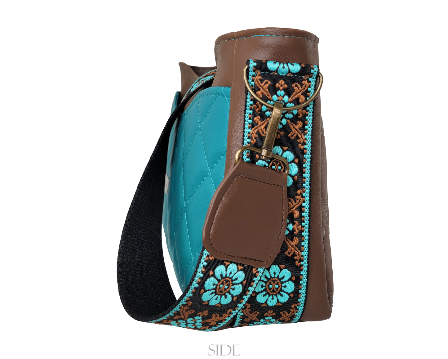 Brown/Teal Quilted Kiana- Specialty