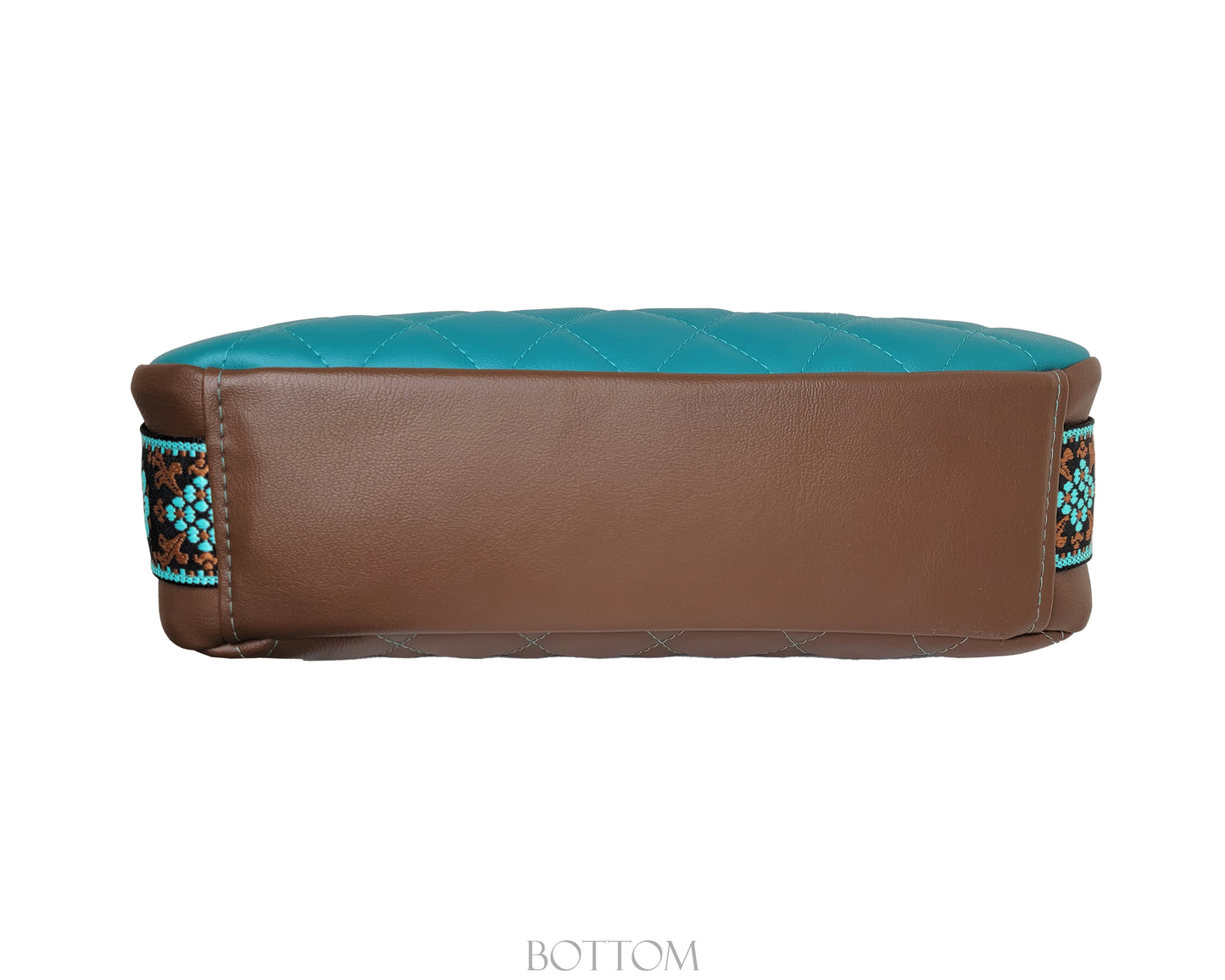 Brown/Teal Quilted Kiana- Specialty