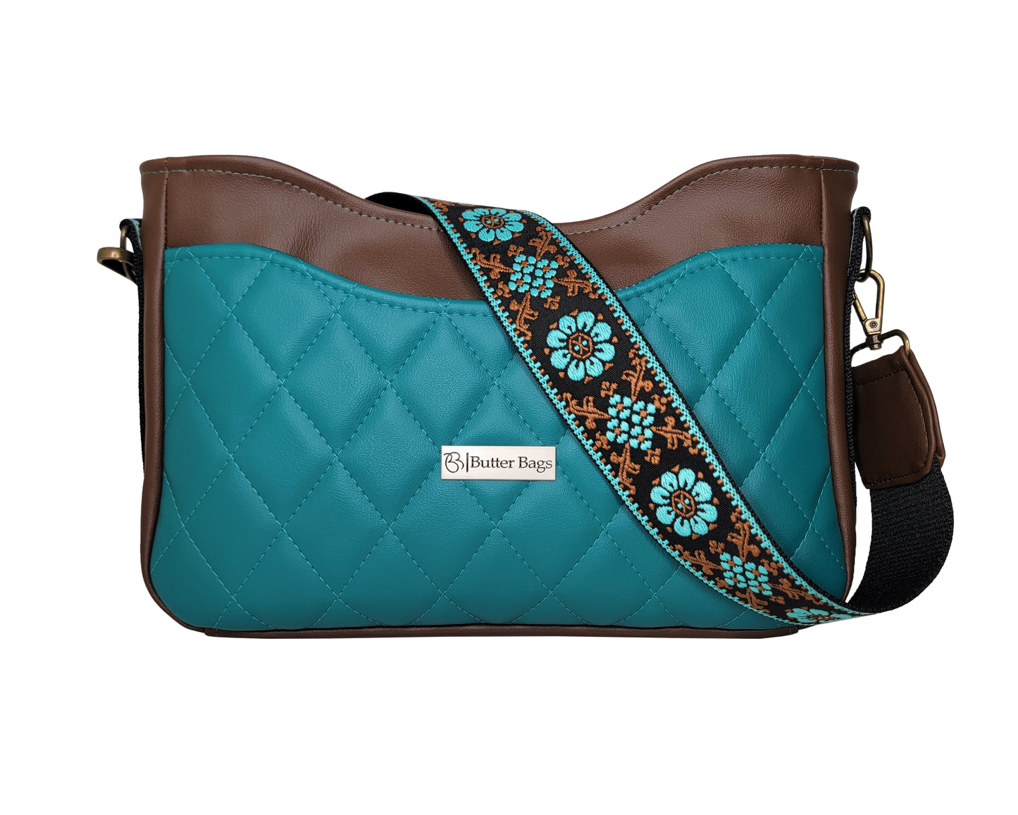 Brown/Teal Quilted Kiana- Specialty