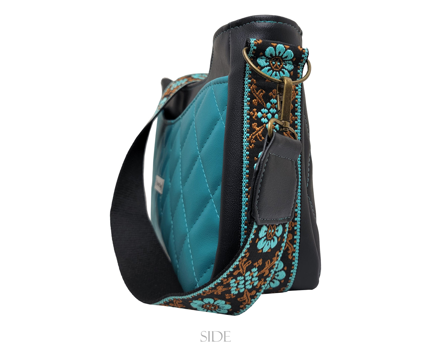 Black/Teal Quilted Kiana- Specialty