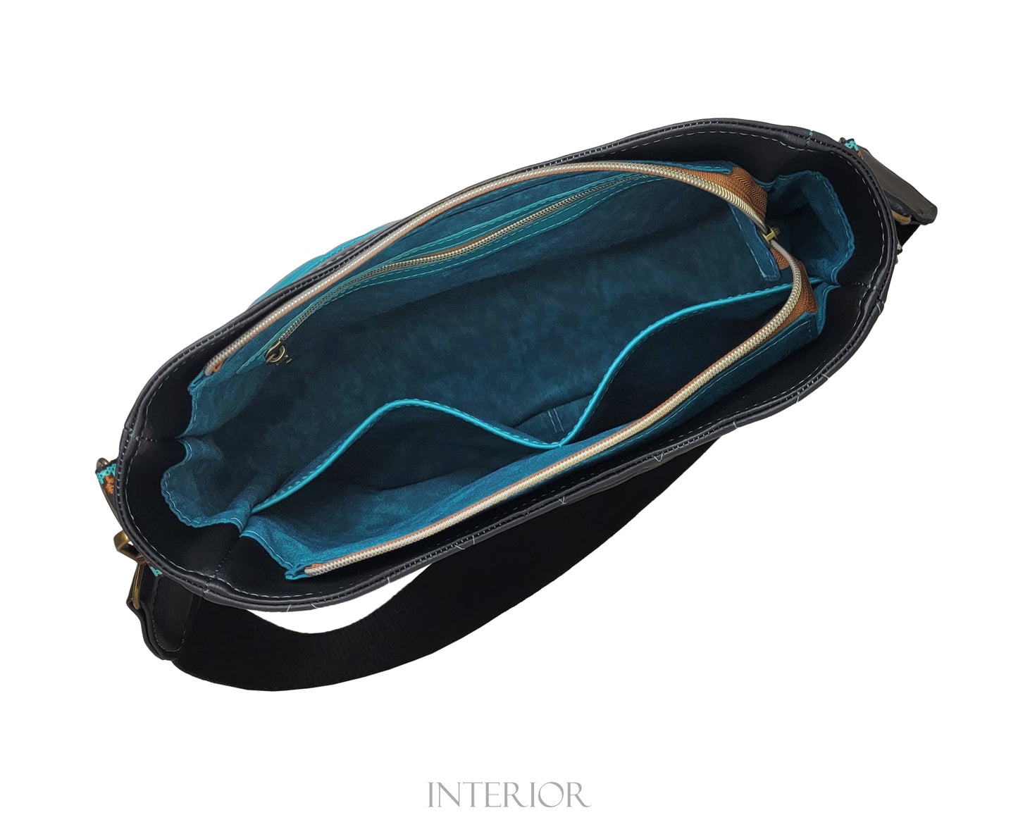 Black/Teal Quilted Kiana- Specialty