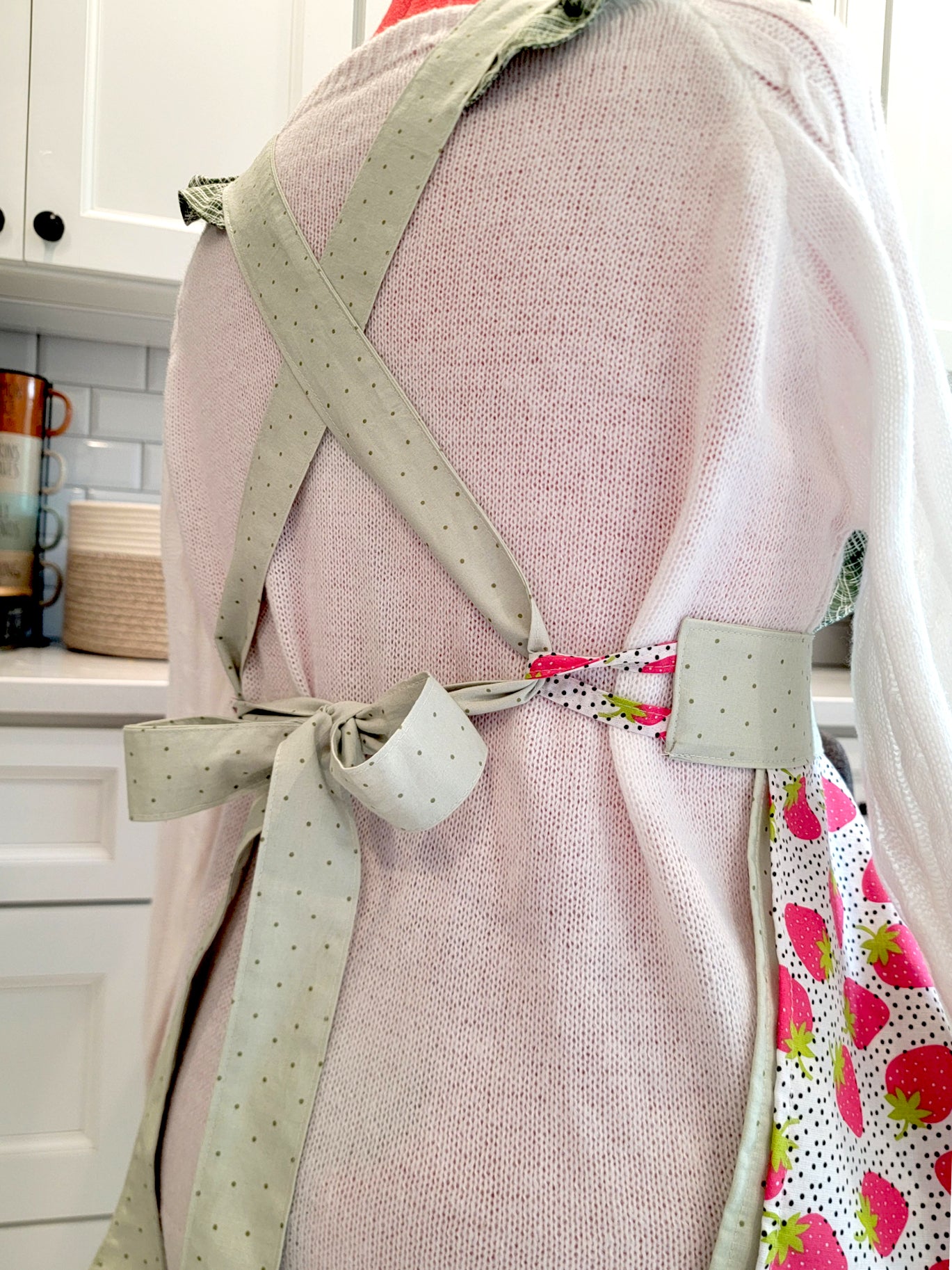 Strawberry Vintage Ruffle Pinafore Apron