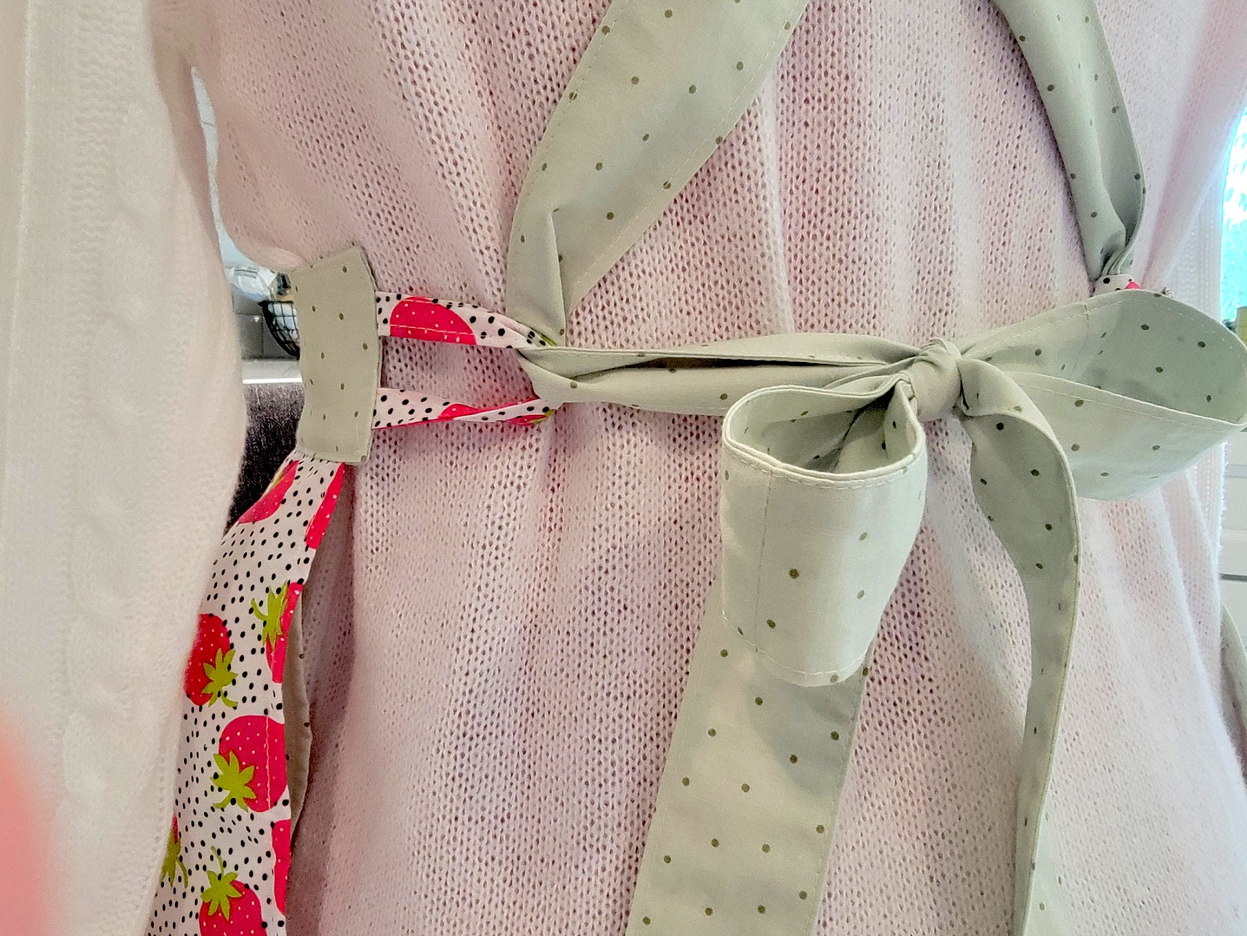 Strawberry Vintage Ruffle Pinafore Apron