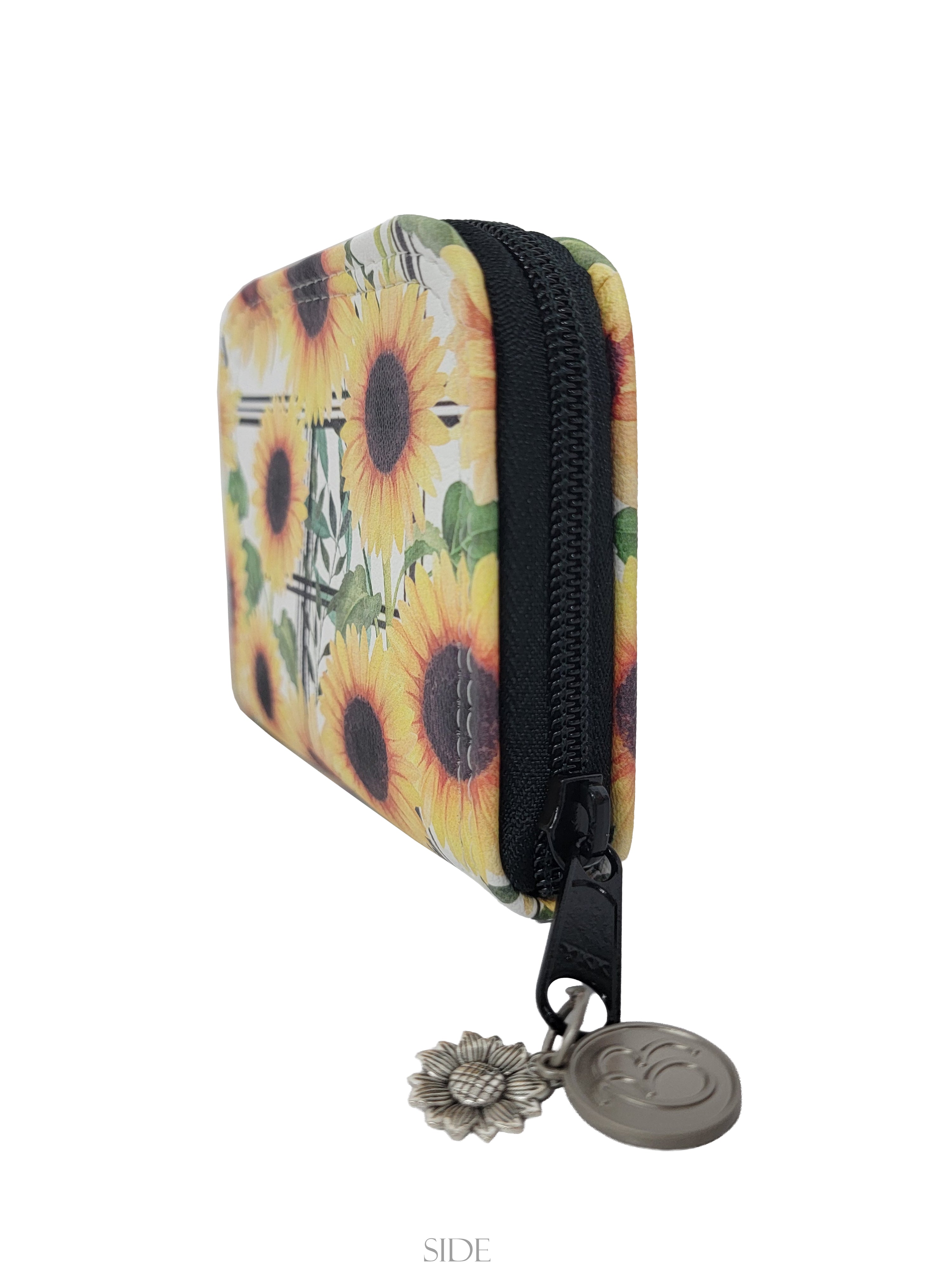 Sunflower Mini Zip Around Wallet