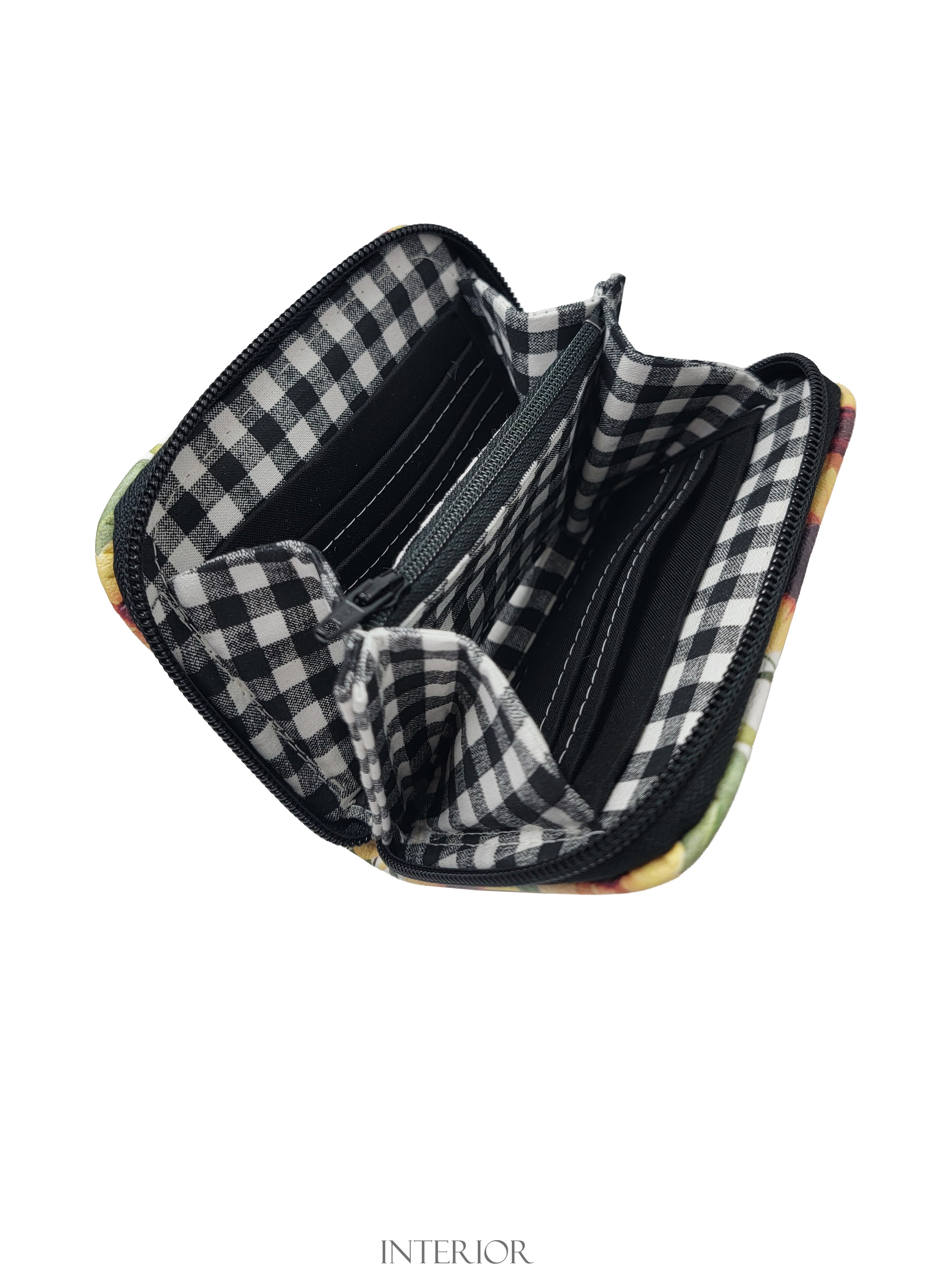 Sunflower Mini Zip Around Wallet