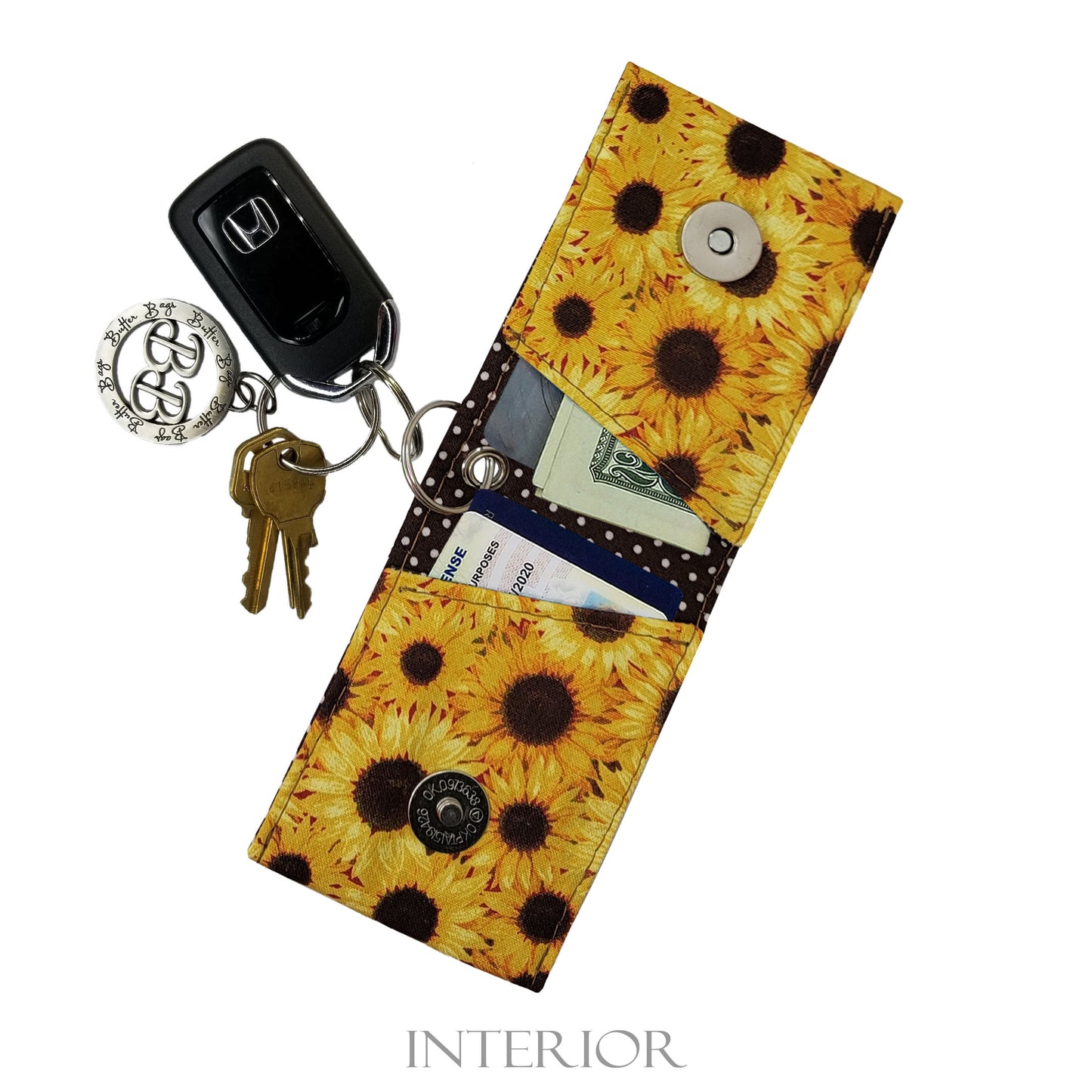 Sunflower Keychain Wallet