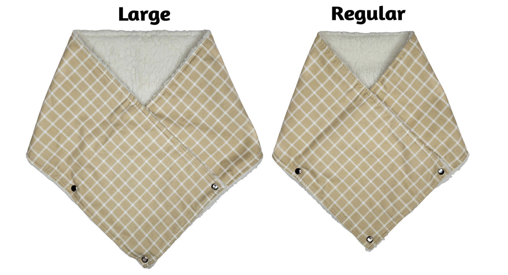 Tan Plaid Mini Scarf