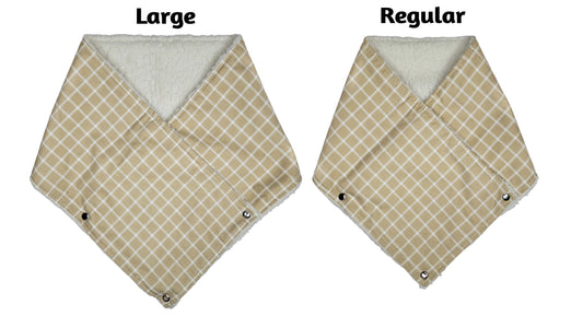 Tan Plaid Mini Scarf