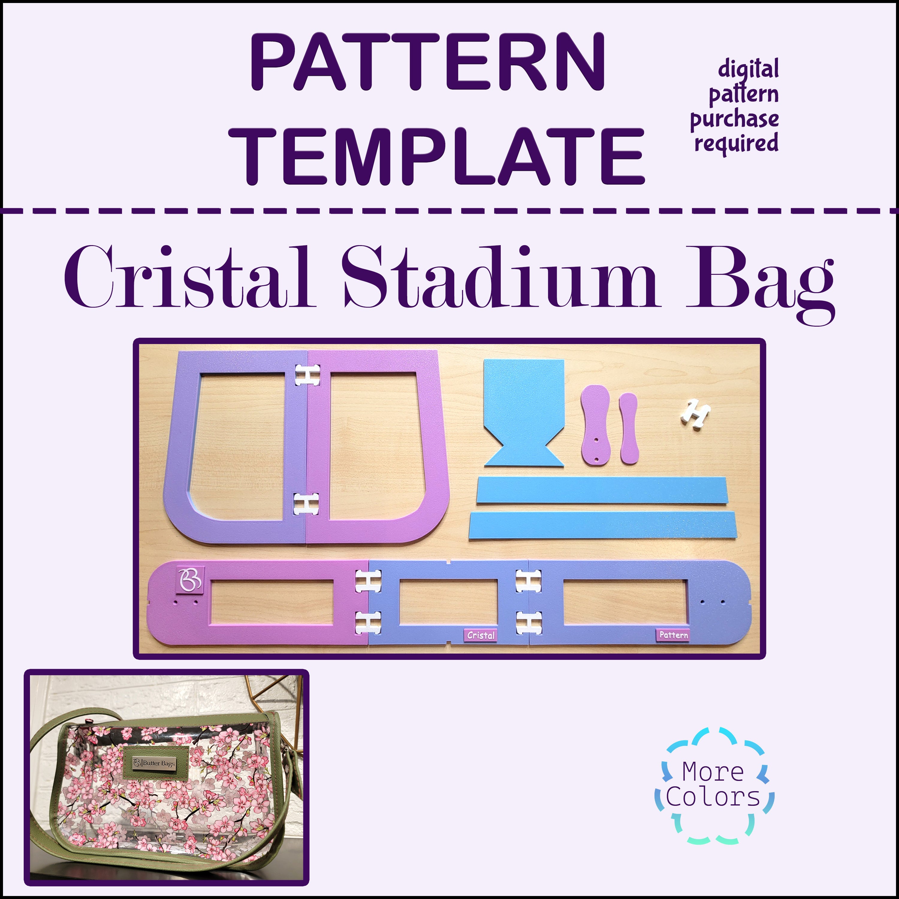 Cristal Stadium Bag Template