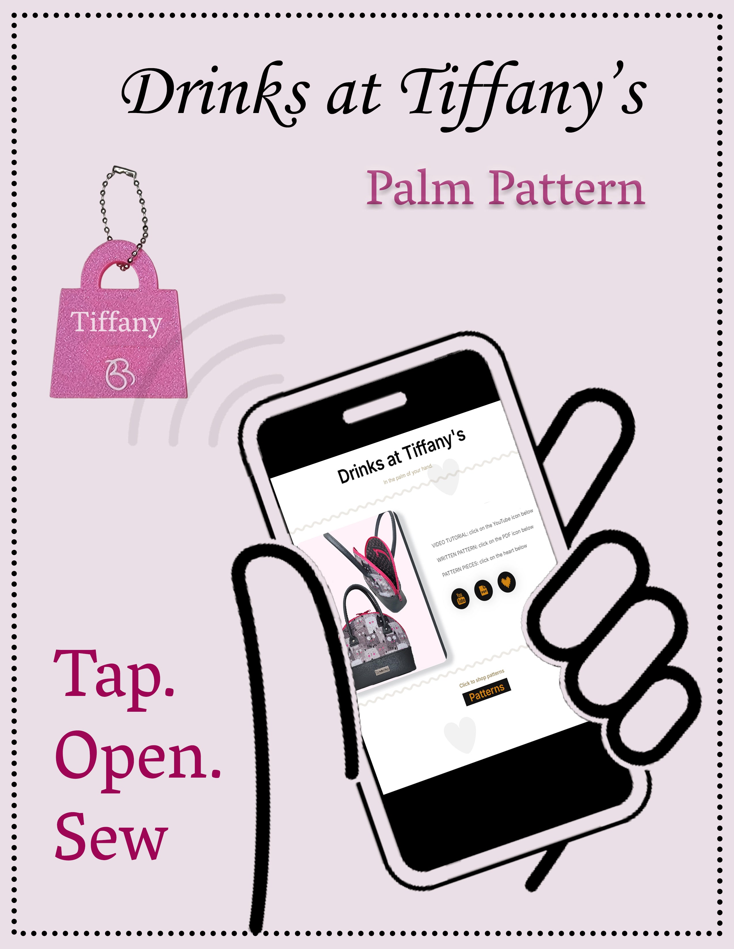 Drinks at Tiffany's- Palm Pattern