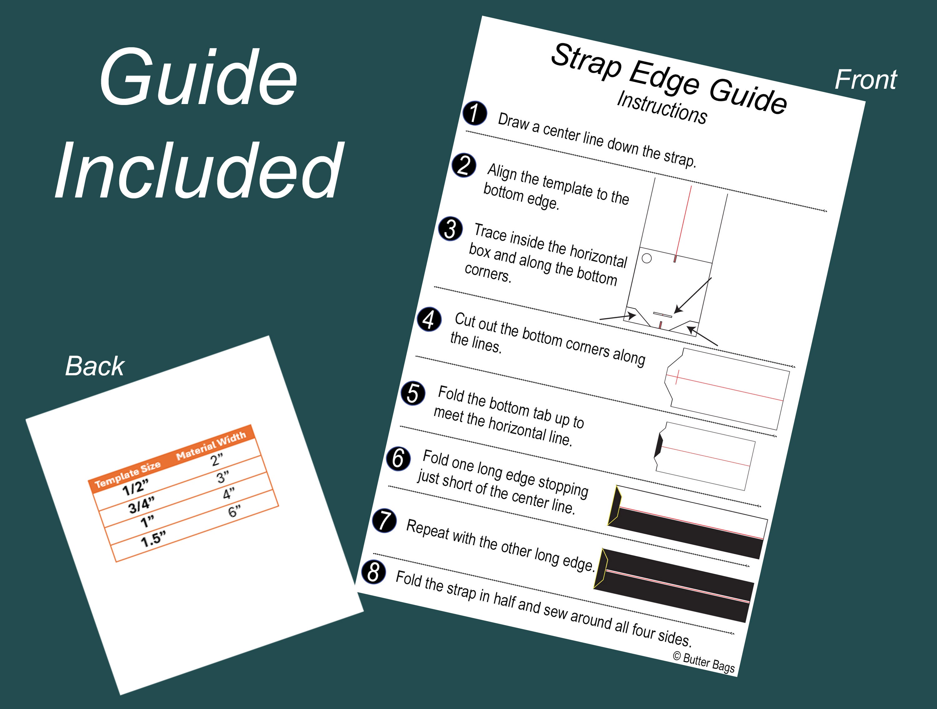 Strap Edge Guide- Template Set (3)