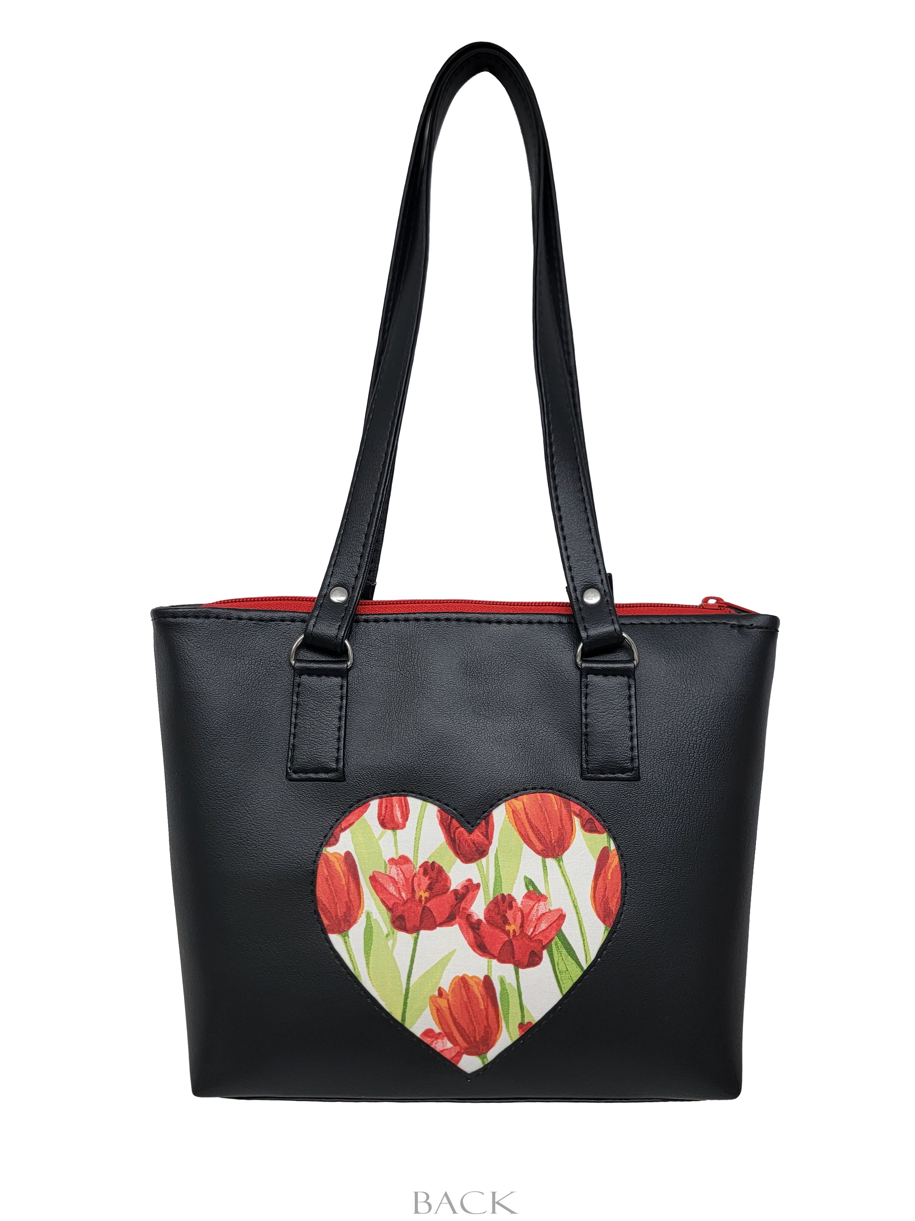 I 'Heart' Red Tulips- Little B (zipper closure)