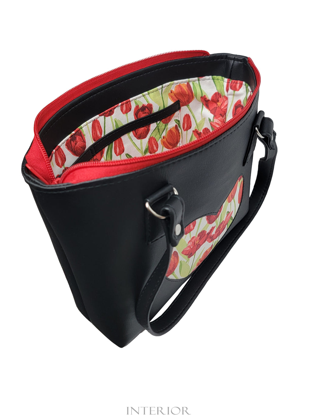 I 'Heart' Red Tulips- Little B (zipper closure)