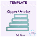 Oval- Zipper Overlay Templates- Full Sizes