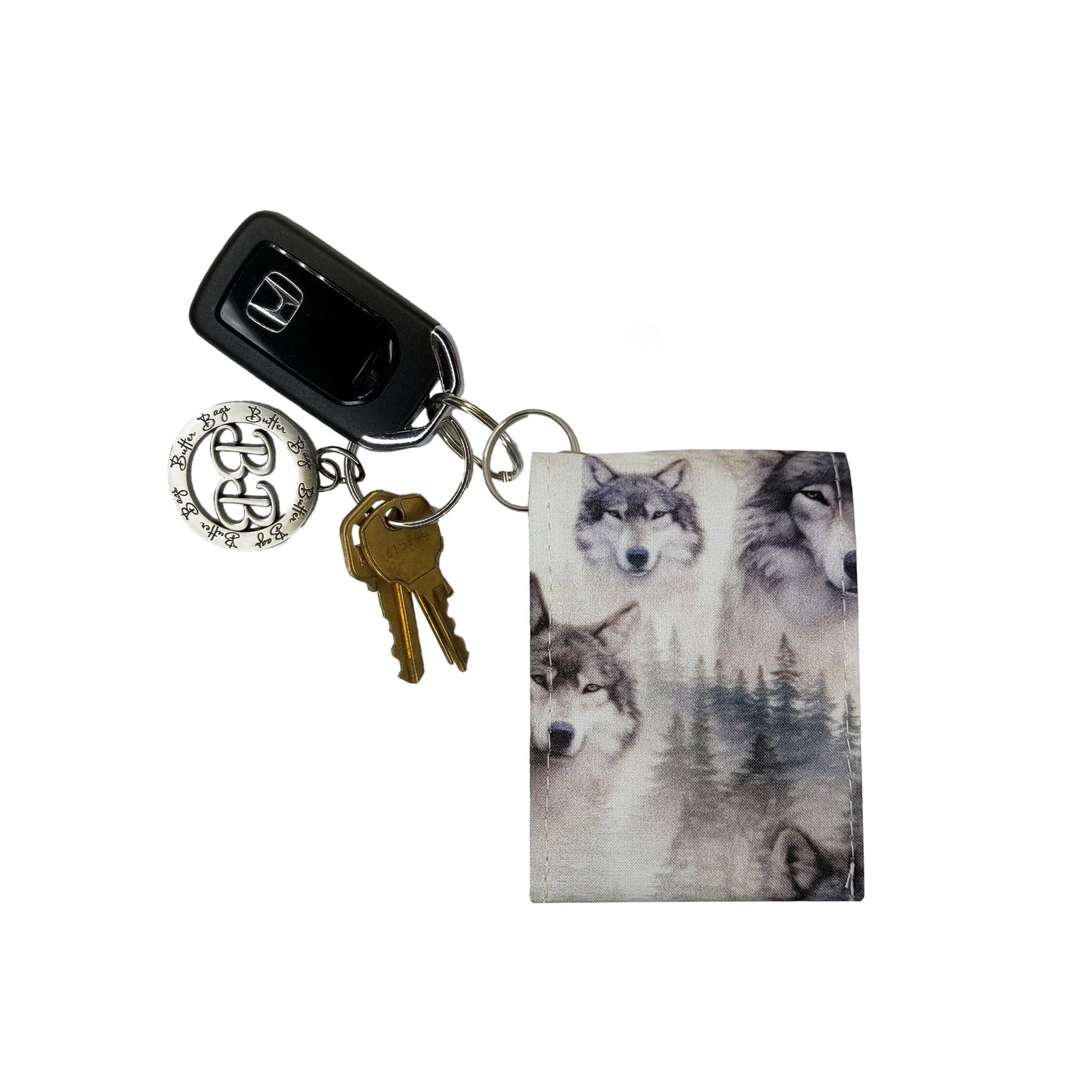 Wolves Keychain Wallet