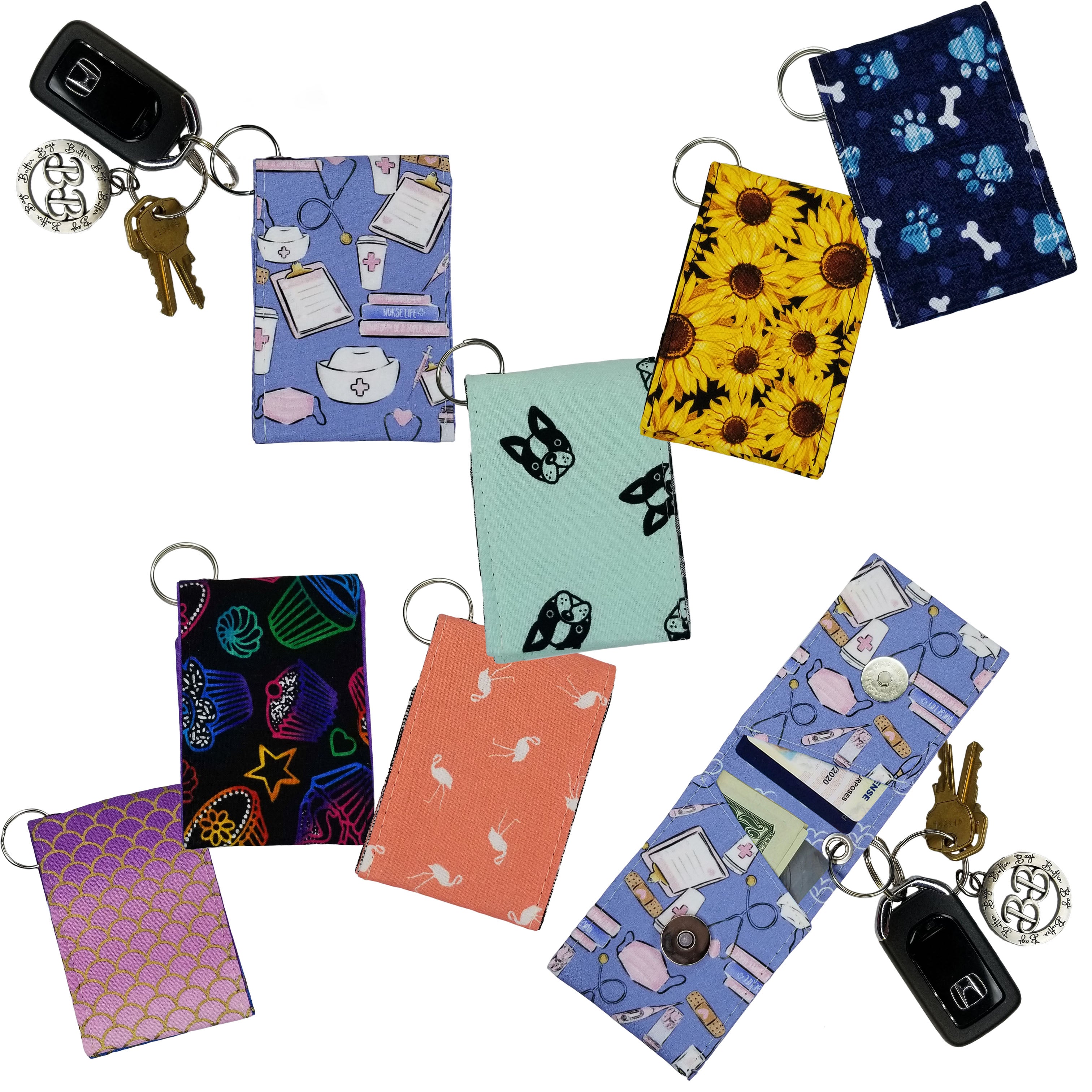 Keychain Wallet- Digital Pattern