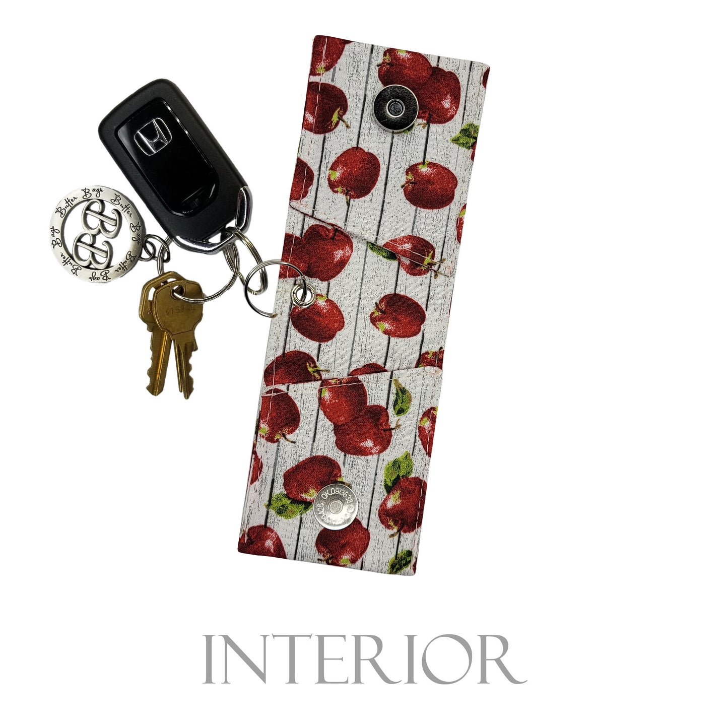 Country Apples Keychain Wallet