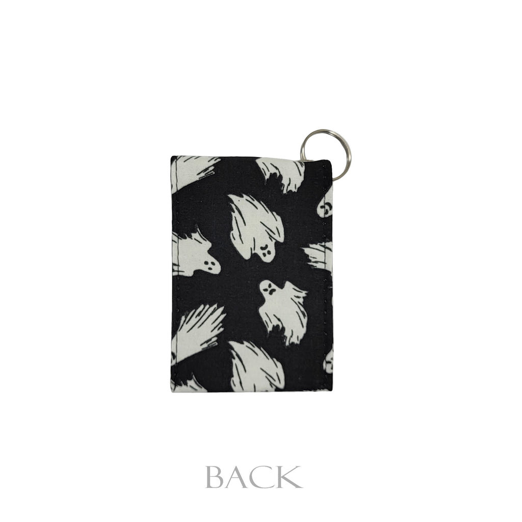 Ghost (black) Glow in the Dark Keychain Wallet