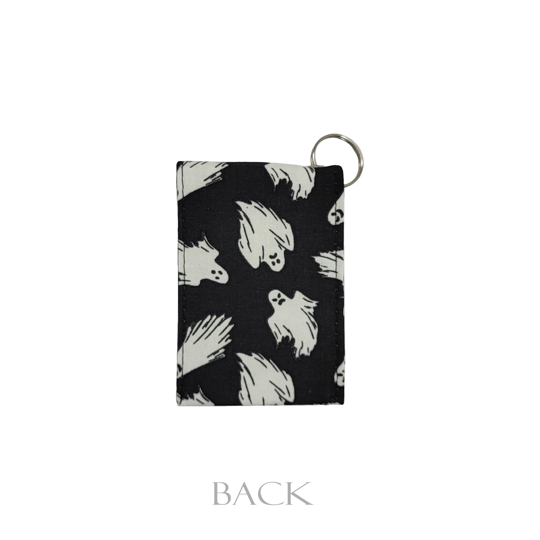 Ghost (black) Glow in the Dark Keychain Wallet