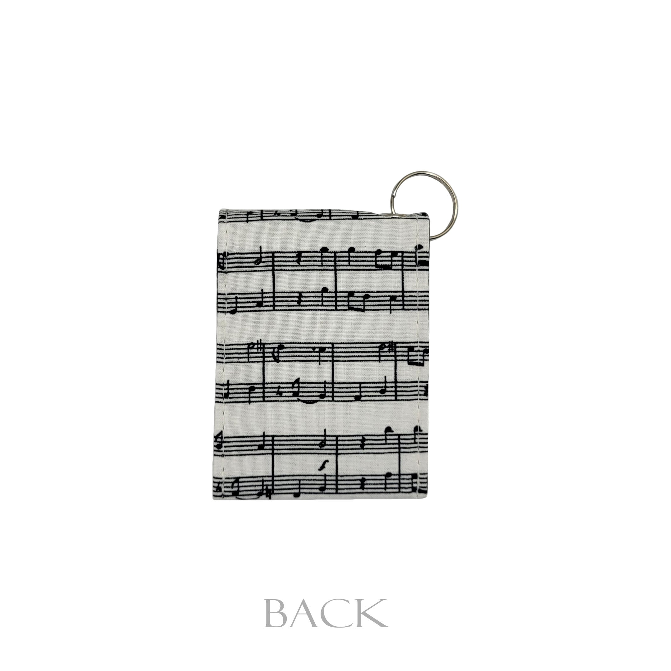 Music Notes Keychain Wallet
