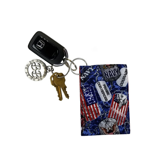Navy Keychain Wallet