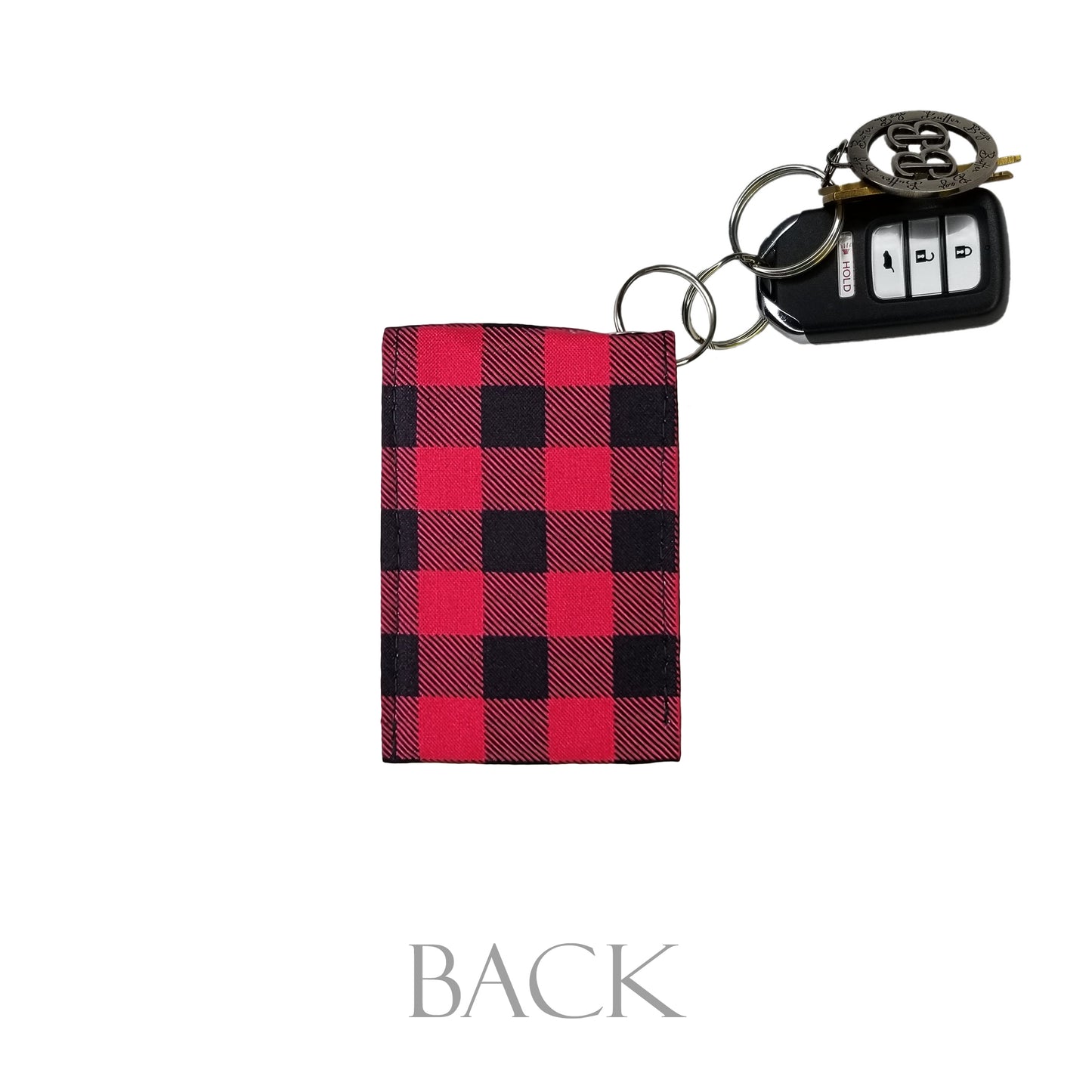 Buffalo Plaid Keychain Wallet