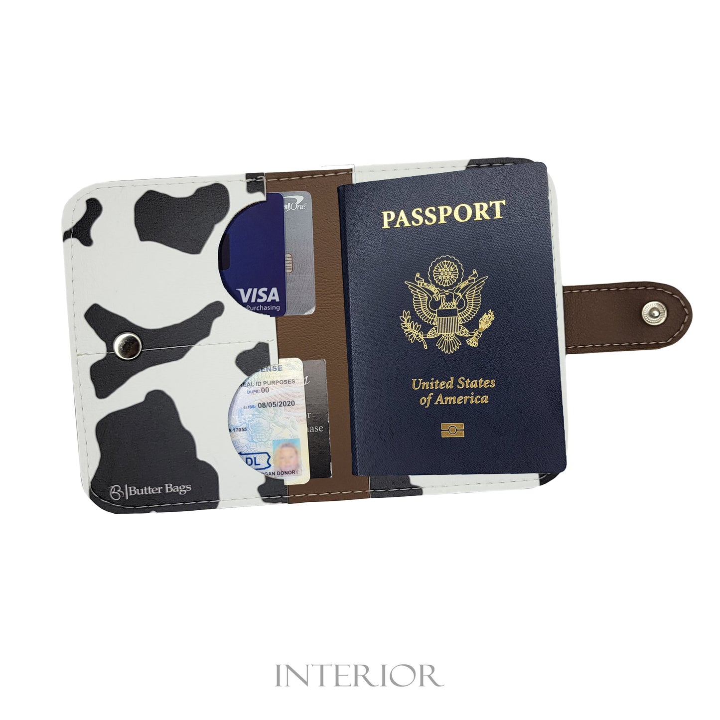Passport Holder- Cow Print