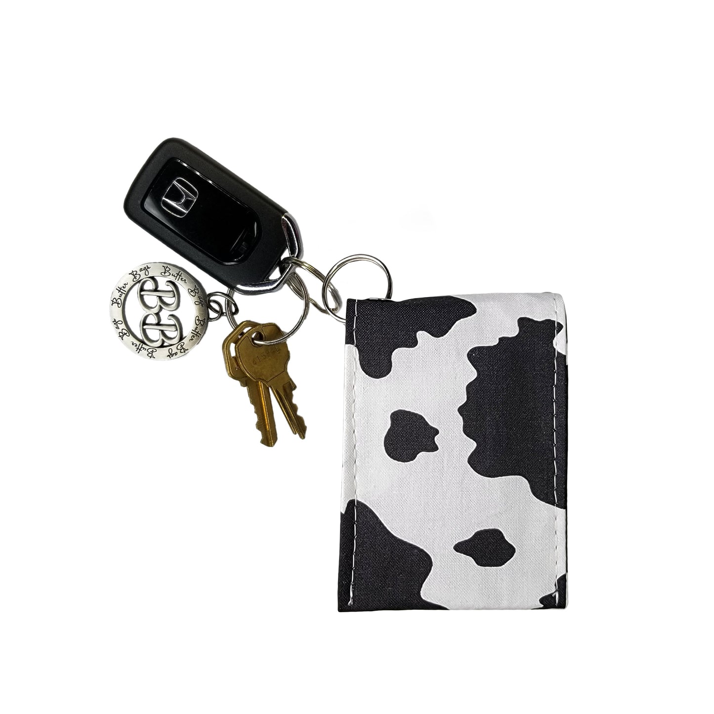 Cow Print Keychain Wallet