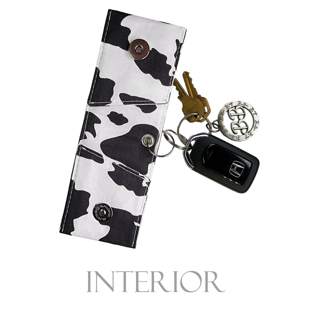 Cow Print Keychain Wallet