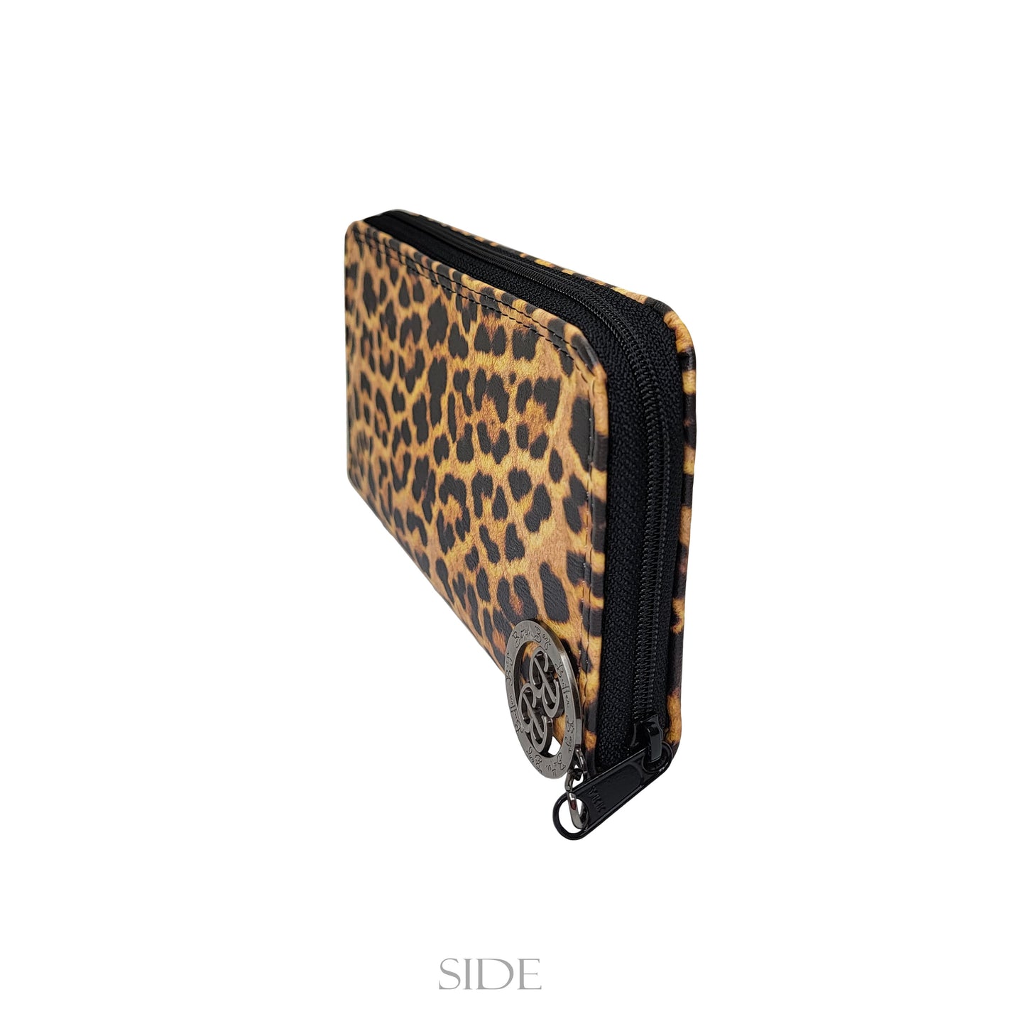 Leopard Zip Around Wallet