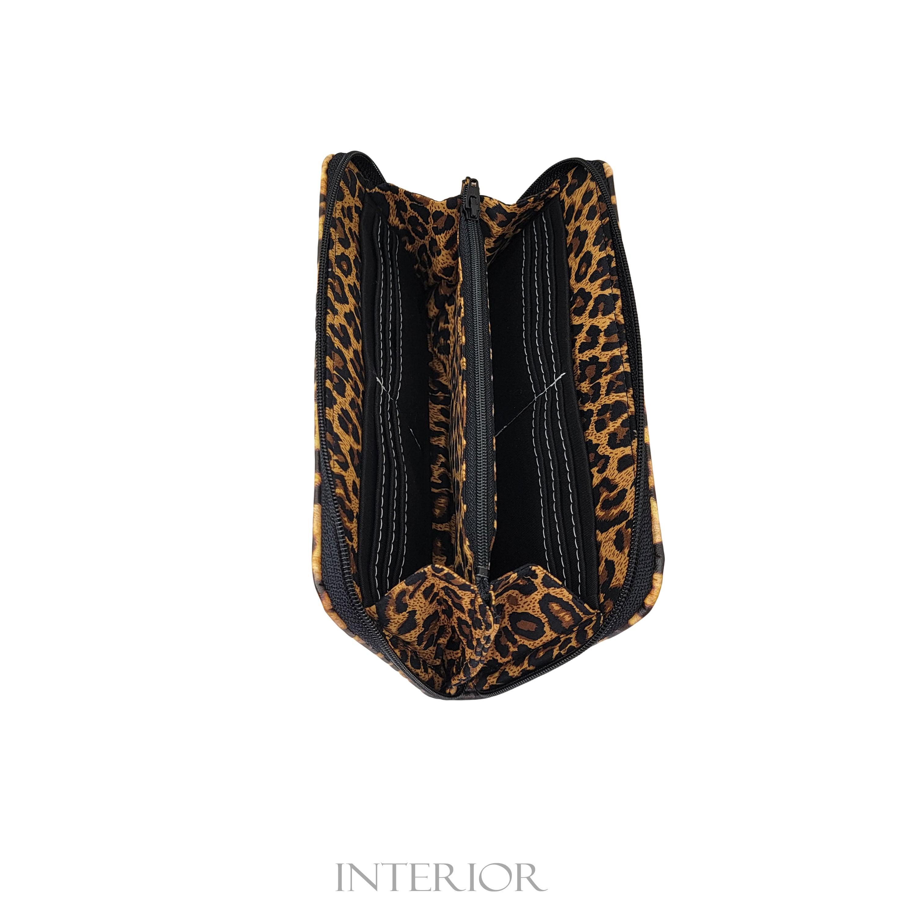 Leopard Zip Around Wallet