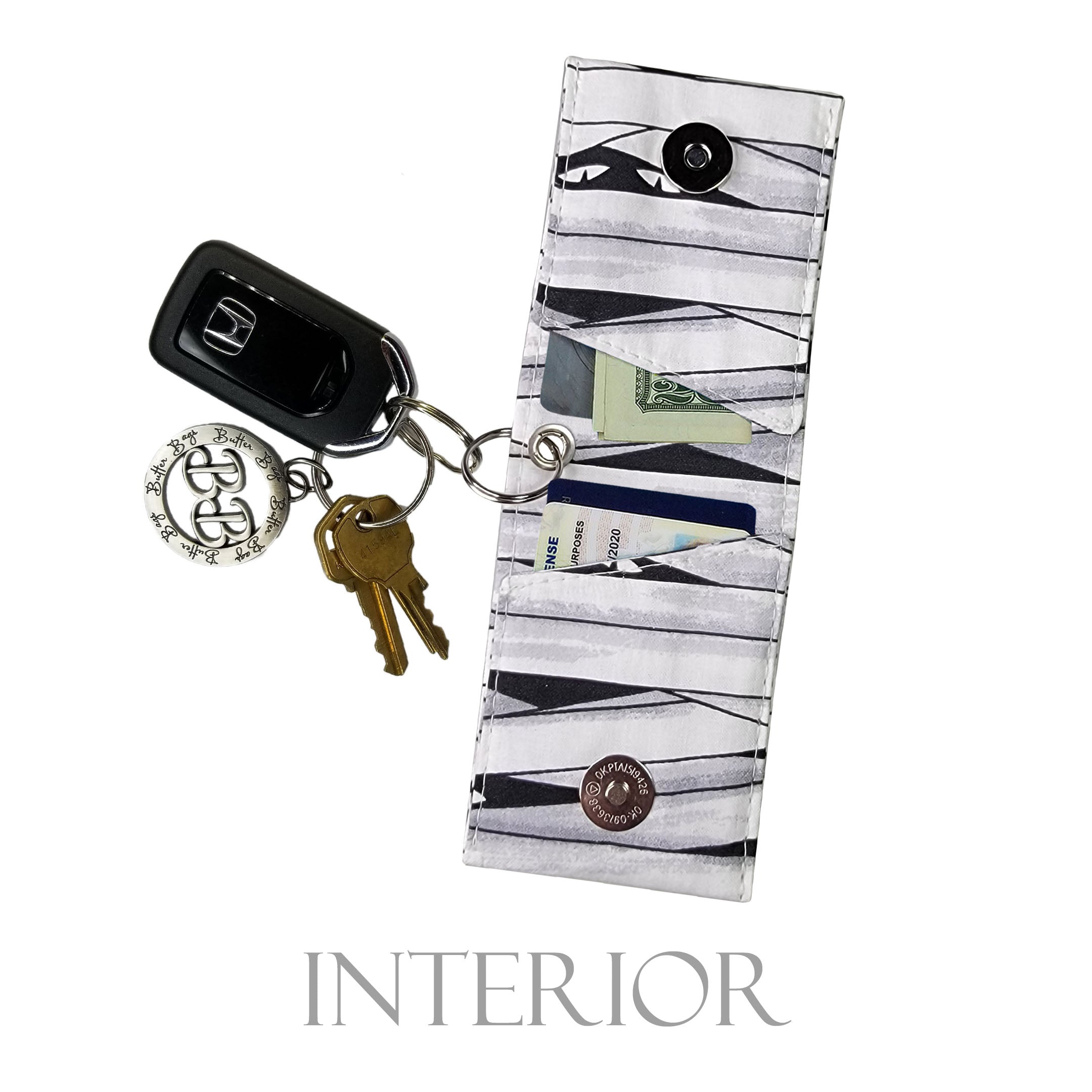 Wrapped Mummy Keychain Wallet