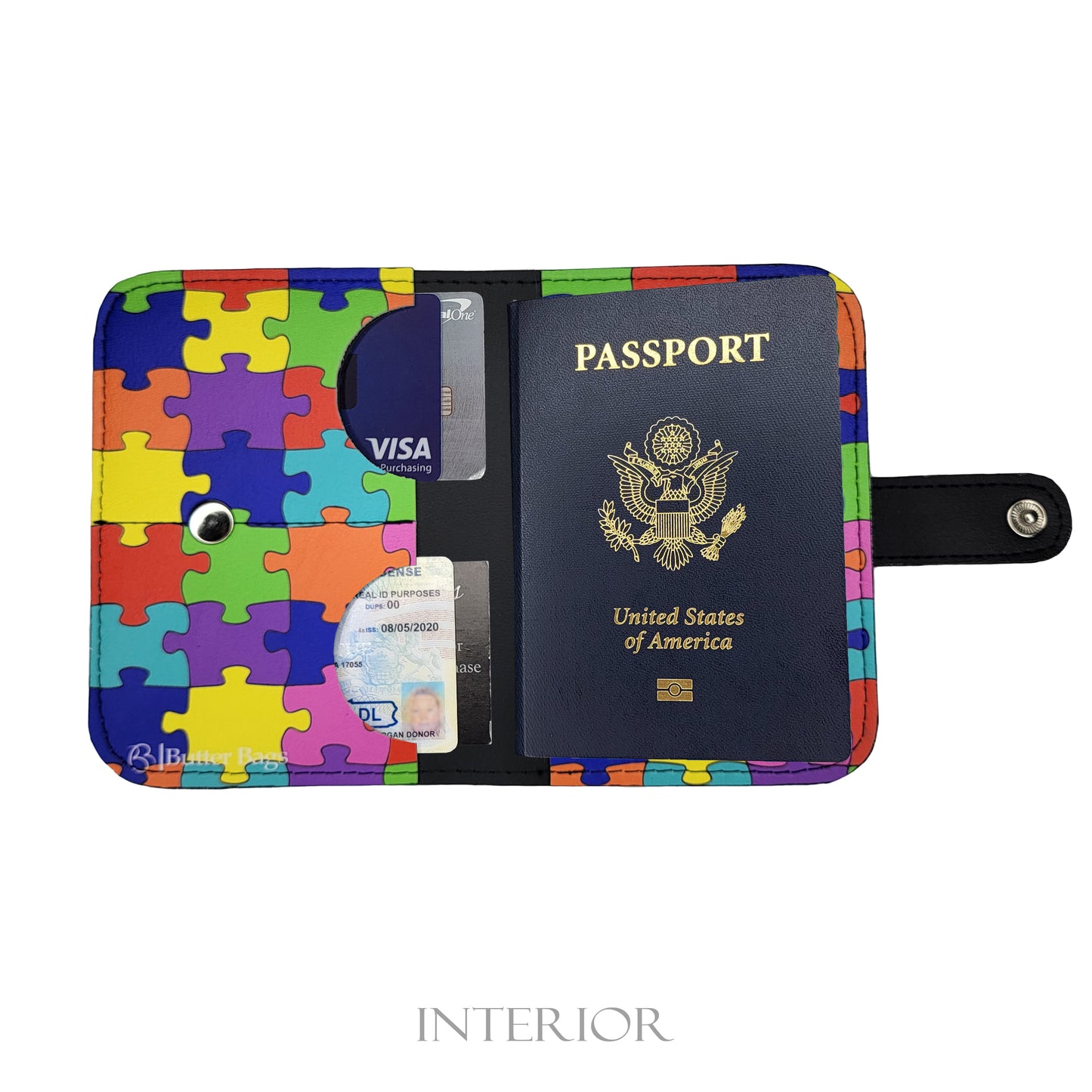 Passport Holder- Puzzle Pieces