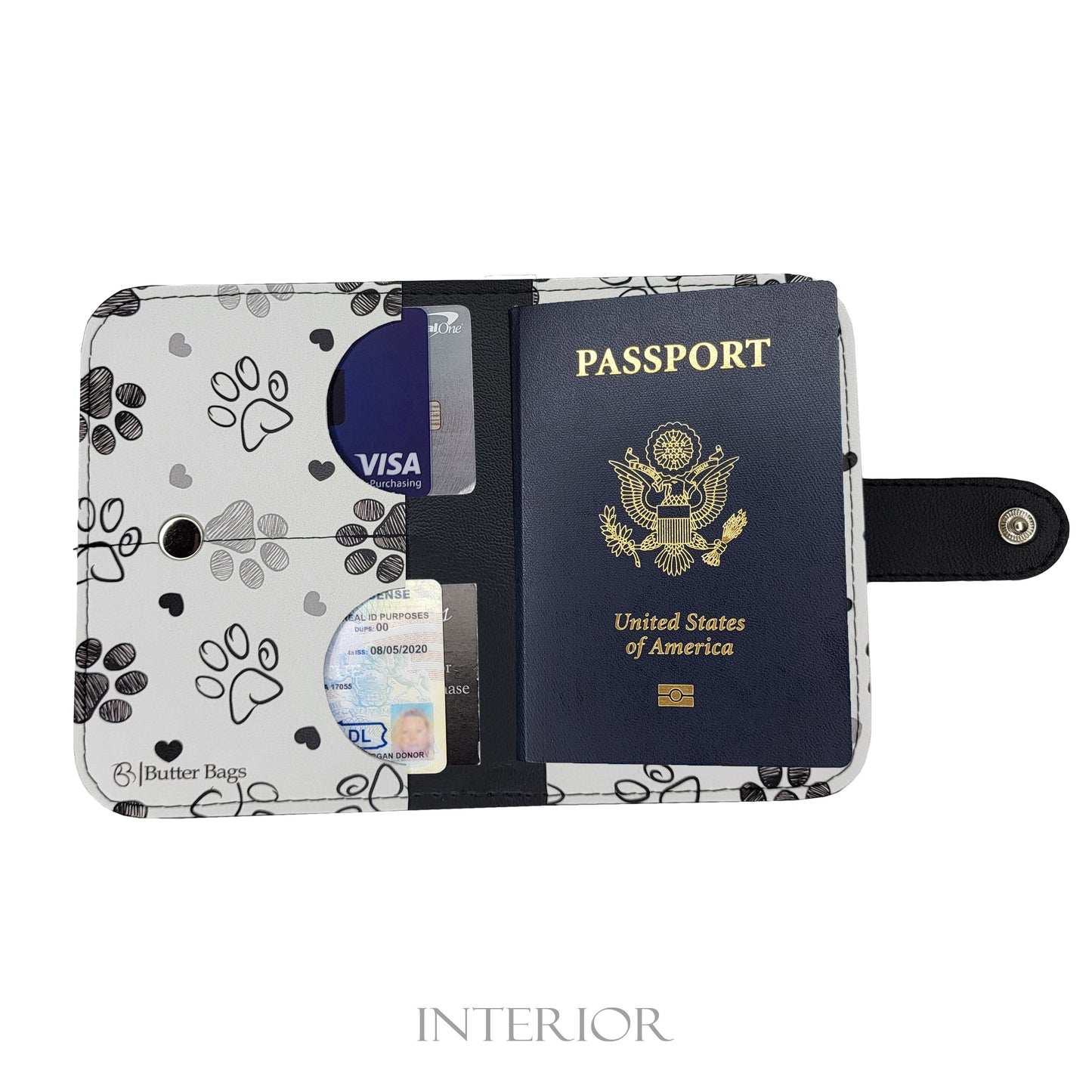 Passport Holder- Paw Prints