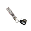 Paw Prints Key Fob (red)