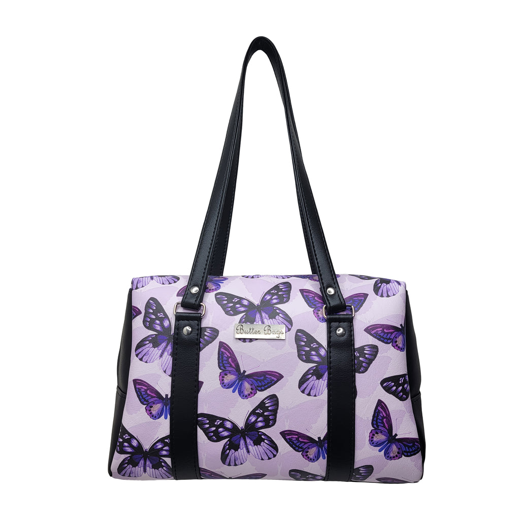 Purple Butterfly Colette Handbag