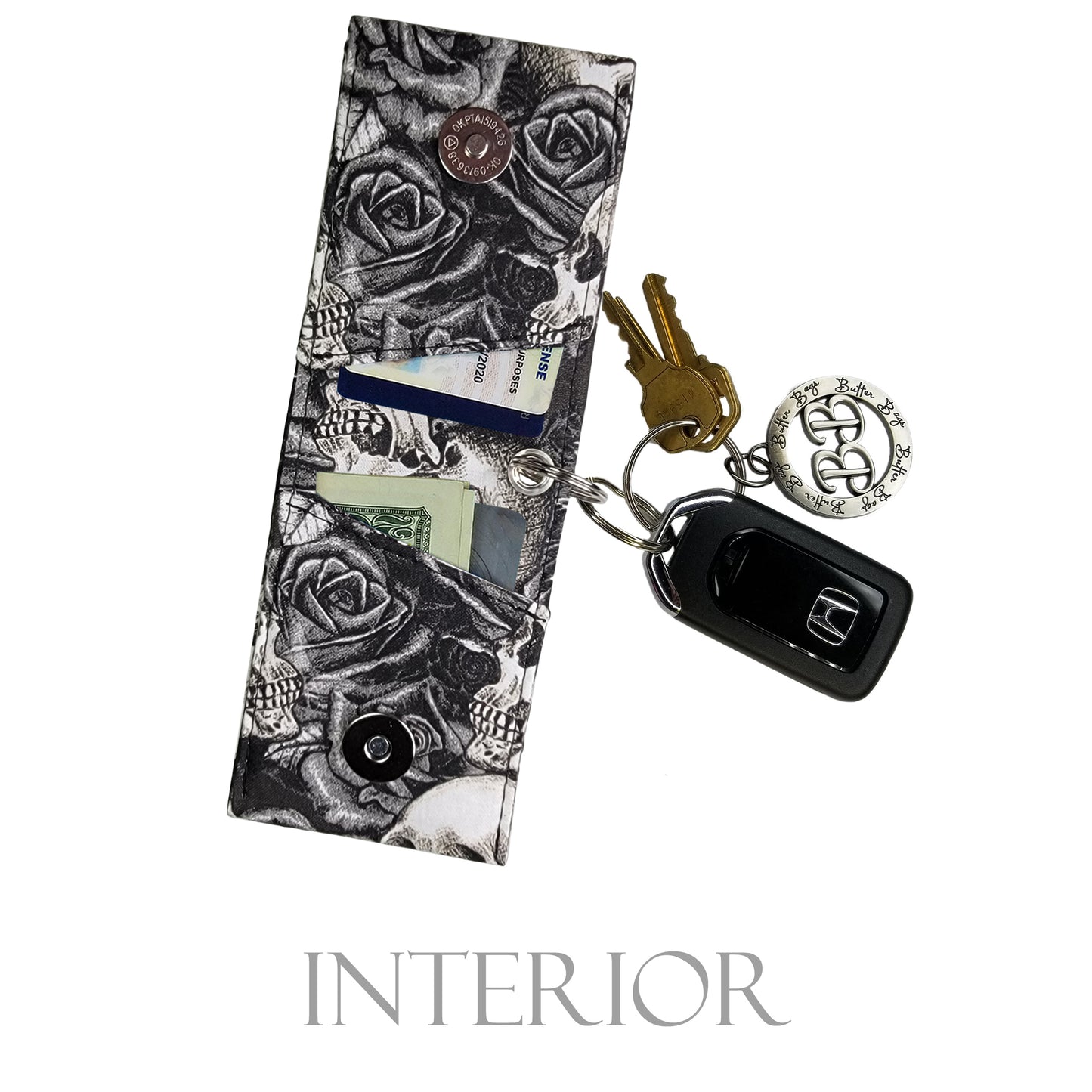 Skulls n' Roses Keychain Wallet