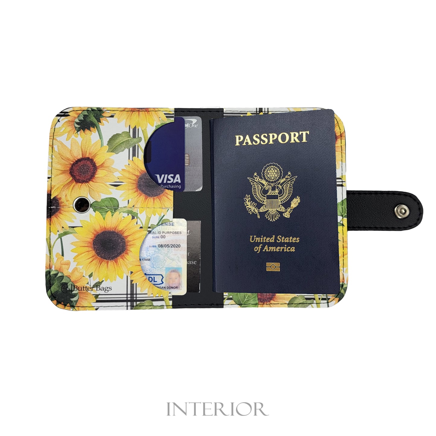 Passport Holder- Sunflowers