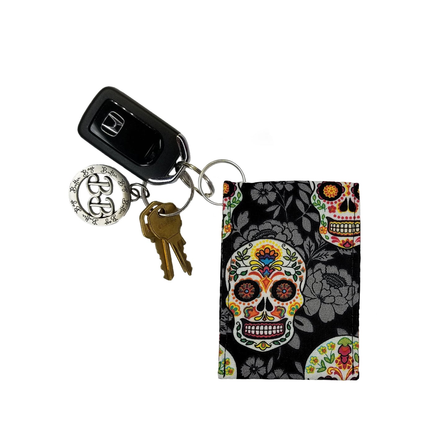 Sugar Skull Keychain Wallet